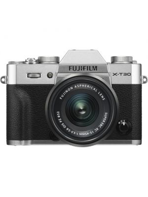 FUJIFILM X-T30 Mirrorless Digital Camera with 15-45mm Lens (Silver)