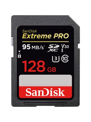 SanDisk 128GB Extreme PRO UHS-I SDXC Memory Card (V30)