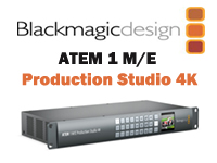 BlackMagic Design Announce new ATEM 1 M/E Production Studio 4K