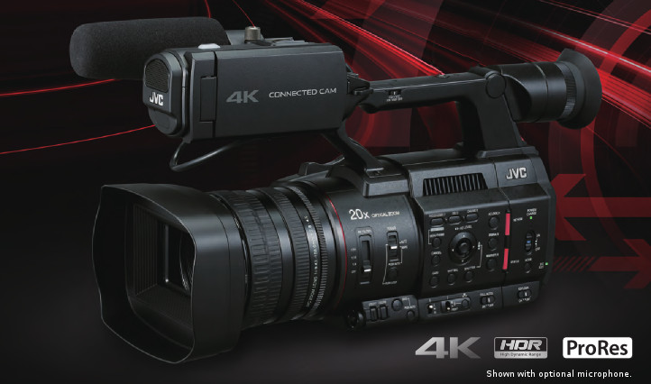 The New JVC GY-HC500 not only offers live streaming, FTP file transfer and remote camera control over IP