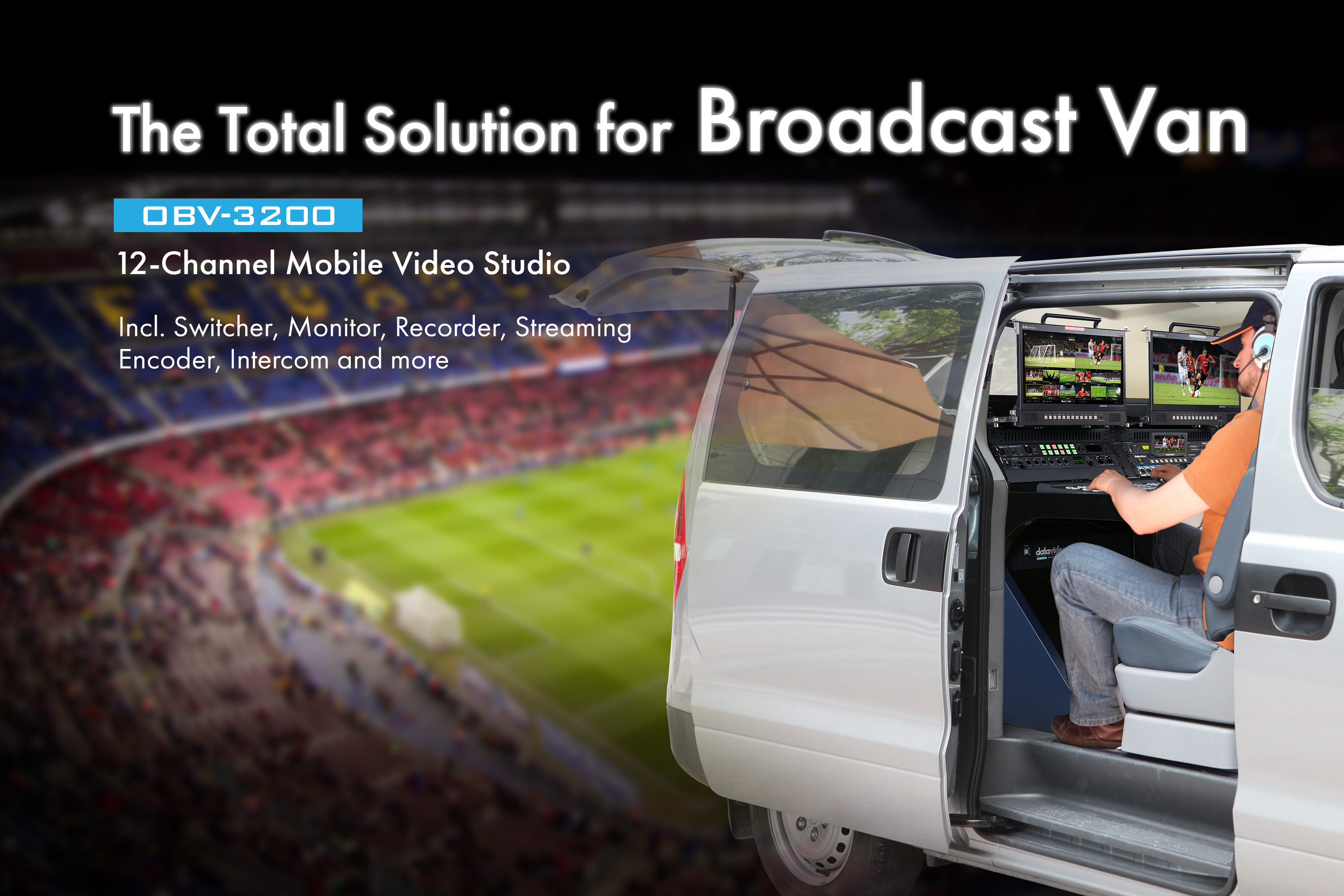 Datavideo OBV-3200 Mobile Video Studio for Outdoor Broadcasting is Available